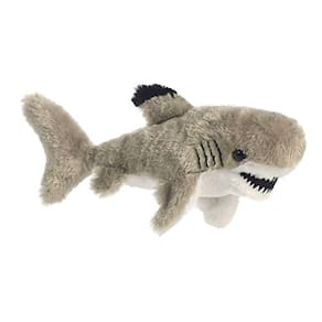 Black Tipped Shark Mini Flopsie 8" por Aurora, Pequeno (6-14 in)