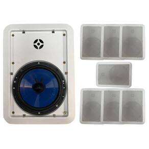 Kit 8 Arandelas Teto 2 Vias Hurricane 6 Pol 520Wrms Ambiente