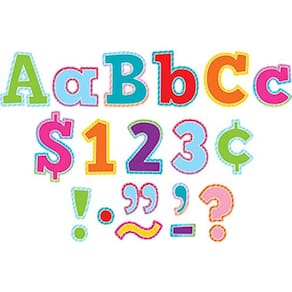 Professor criou recursos Colorful Vibes Bold Block 4 "Letras Combo Pack (TCR8777)