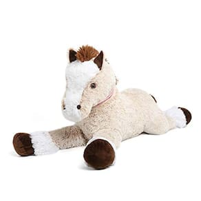 Tezituor Giant Horse Stuffed Animal, Large Pony Brown Plush Toy Horse, Grande Presente para Crianças,35 Polegadas