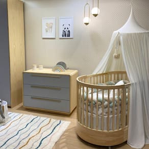 Cômoda Infantil 3 Gavetas Wave Cinza/Marrom