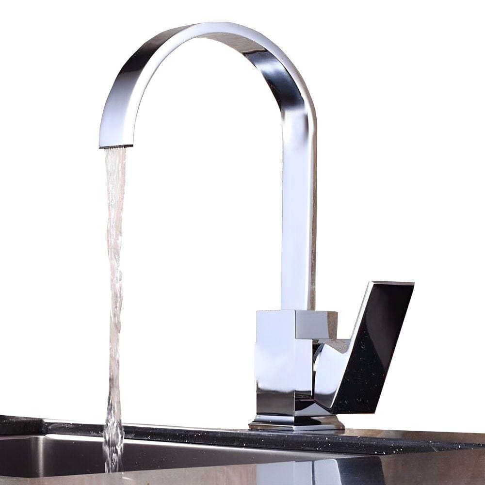 Torneira Gourmet Monocomando com Misturador de Temperaturas Para Banheiro Lavatorio Lavabo Cozinha Churrasqueira Efeito Cascata Corpo que Gira 360º