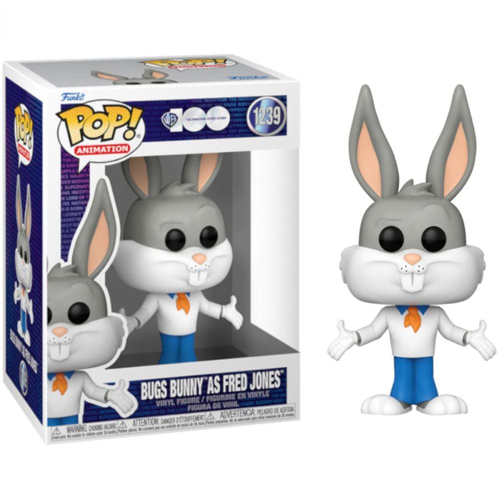 Funko Pop Pernalonga Como Fred Jones - Edicao De100 Anos Aniversario Da Warner Bros #1239