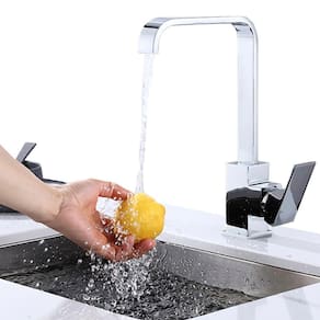 Torneira Gourmet Slim Para Banheiro Lavabo Lavatorio Cozinha Monocomando Com Misturador de Temperaturas + Mangueiras