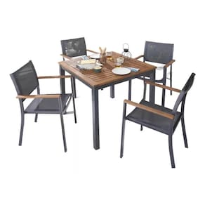 Conjunto Mesa Com 4 Cadeiras Alumínio Varanda Jardim - Paris