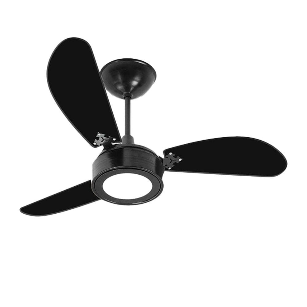 Ventilador de Teto New Light Led 6000k 3 Pas Preto 127v Ventidelta
