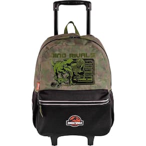 Mochila de Rodinhas Sestini Jurassic M Plus Rivals Colorido
