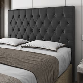 Cabeceira Solteiro Potenza 90cm Material Sintético Preto c/ Frame Italian Flex