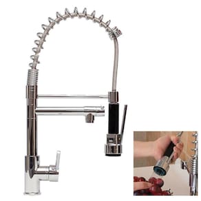 Torneira Monocomando Dois Jatos Luxo Misturador Agua Quente Frio Cuba Mesa Bancada Cozinha Gourmet