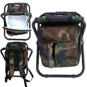 Cadeira Mochila Bolsa Semi Termica Pesca Piquenique Camping Praia Fila De Espera Acampamento Ar Livre