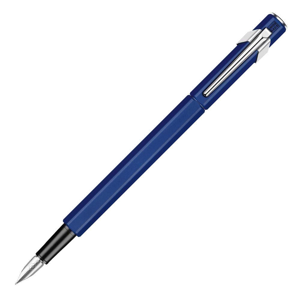 Caneta Tinteiro Caran D`Ache 849 Azul Ponta Pena 840.159