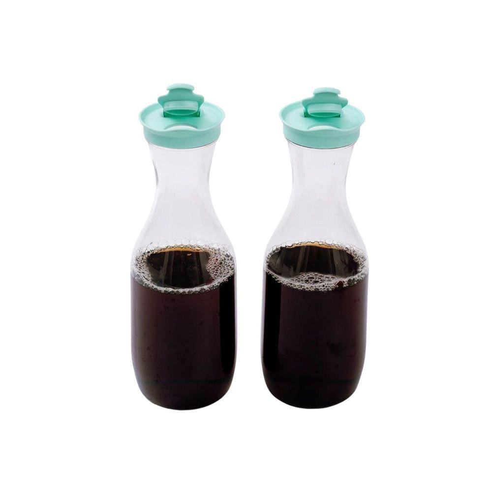 Kit 2 garrafas de plástico com tampa 1,5L azul - Mozcada