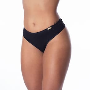 Calcinha IMI Lingerie Tanga Algodão Cotton Fio Duplo Conforto Básica Camila Preto