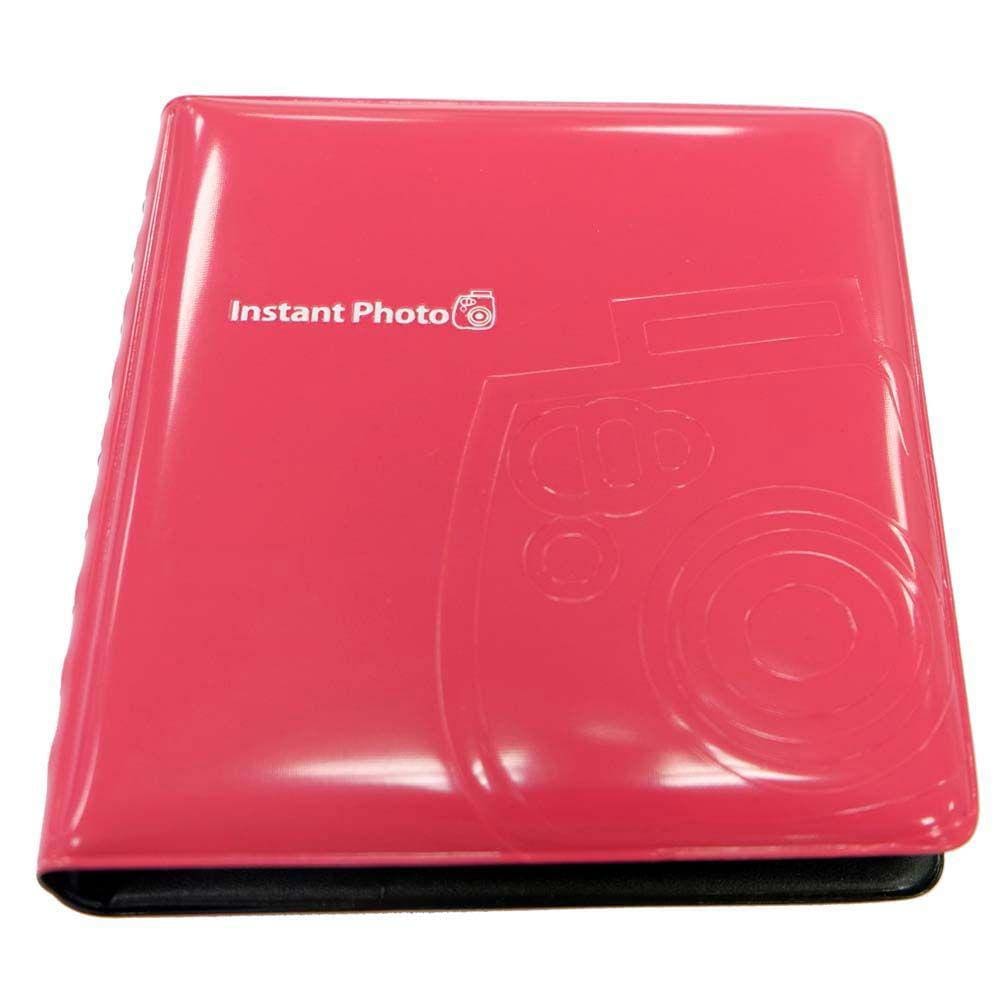 Álbum de fotos Fujifilm para instax mini - comporta 64 fotos (ROSA)