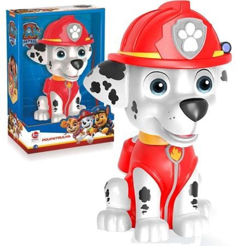 Brinquedo Infantil Boneco Cofrinho Marshall Patrulha Canina