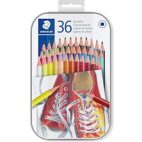 Lápis de Cor Staedtler Estojo Metálico 36 Cores Hexagonal 175 M36