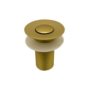 Válvula Pia Lavatório Ralo Click Pq Dourada Gold Fosco Metal