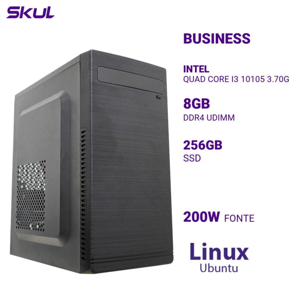 CPU B300 Quad Core I3 Memória 8gb Fonte 200w Linux Ubuntu