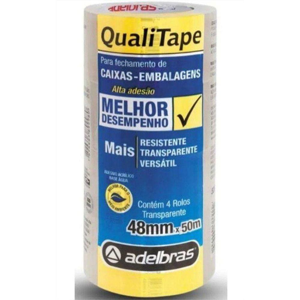 Fita Empacotamento Qualitape 48Mm X 50M Transp Pc Com 04