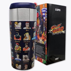 Copo Viagem Slim 300 Ml Ryu Black - Street Fighter - Zc