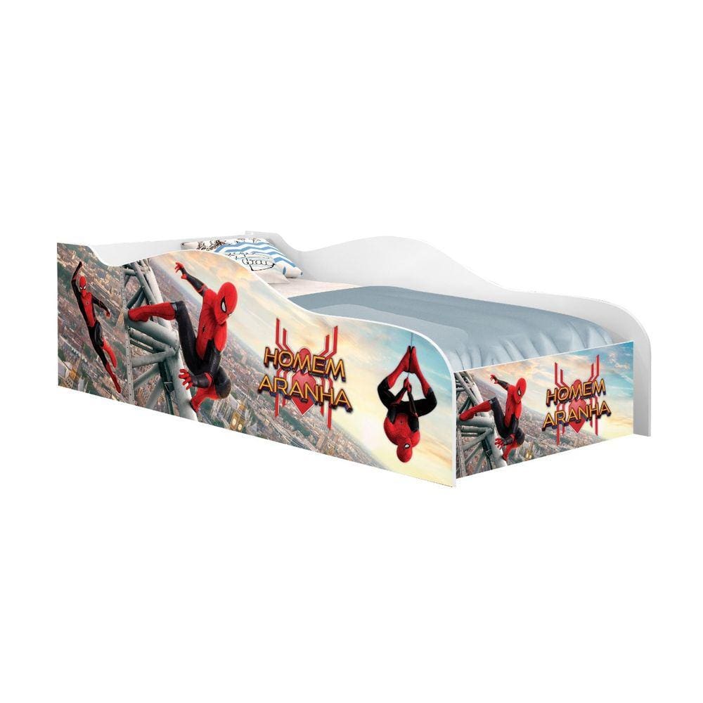 mini cama infantil da homem aranha proteção lateral