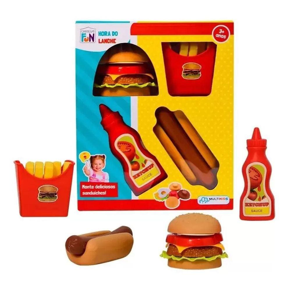 Hora Do Lanche Com Hamburguer Creative Multikids