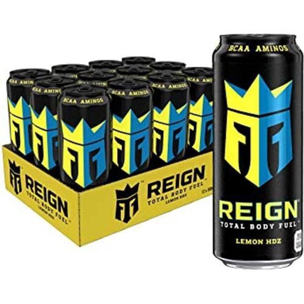 Energético Alta Performance Reign Lemon Hdz 473Ml 12 Latas