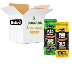 Kit Pão De Forma Belive Grãos E Tradicional 400G  3 De Cada