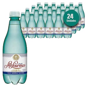 Água Mineral S/ Gás Pet São Lourenço 510Ml  24 Unidades