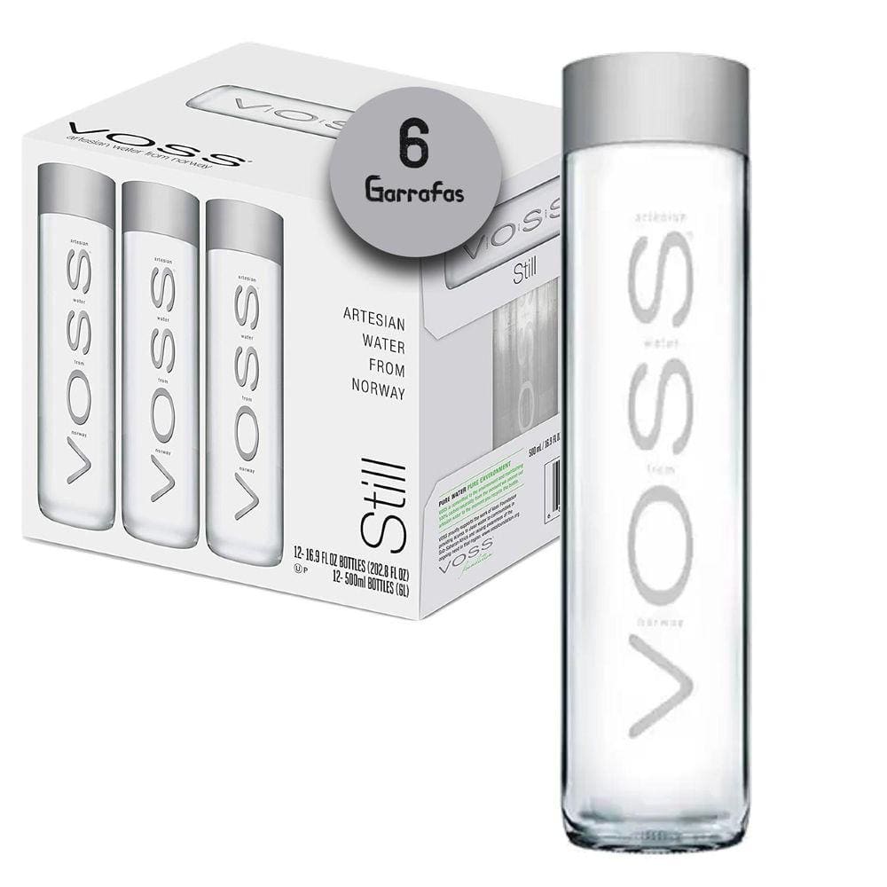 Água Voss Sem Gas Norueguesa Vidro 800Ml  6 Garrafas