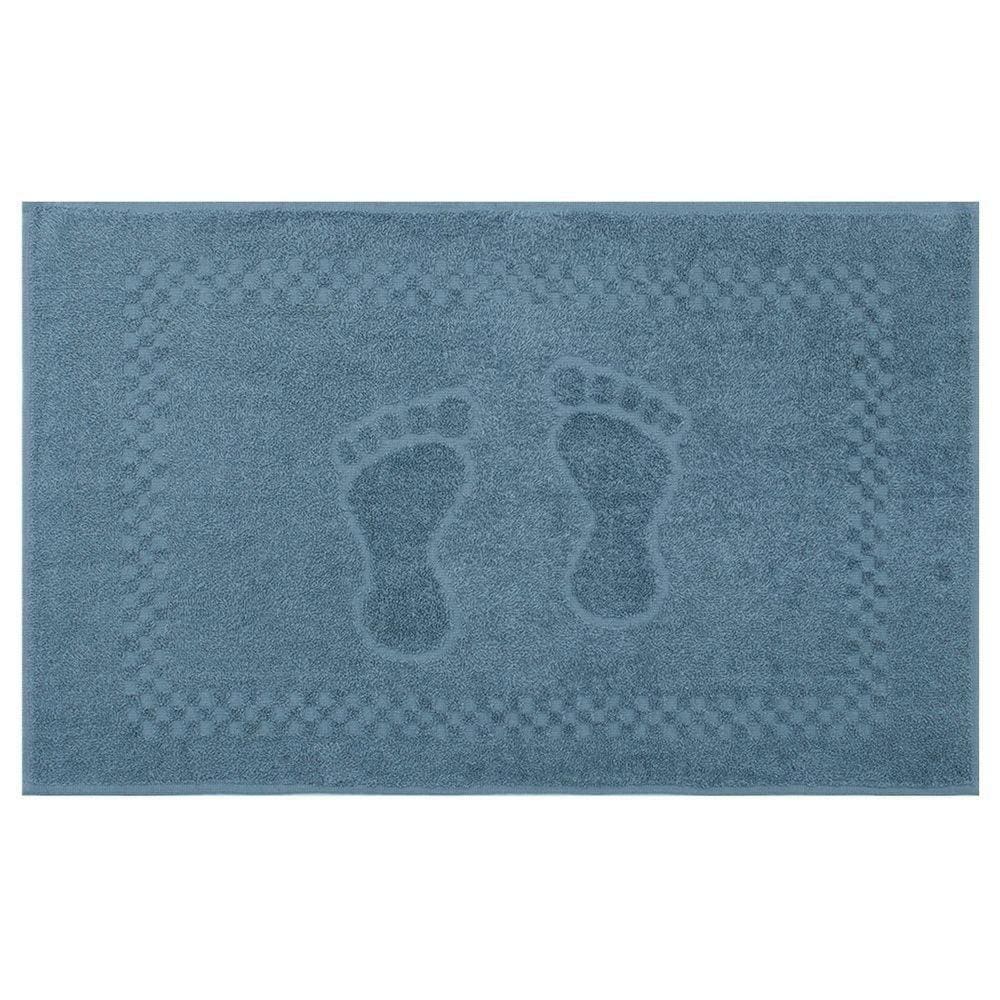 Toalha De Piso Pezinho 100% Algodão 45x68cm Appel Azul Veleiro