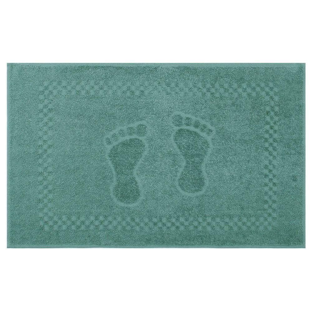 Toalha De Piso Pezinho 100% Algodão 45x68cm Appel Verde Inglês