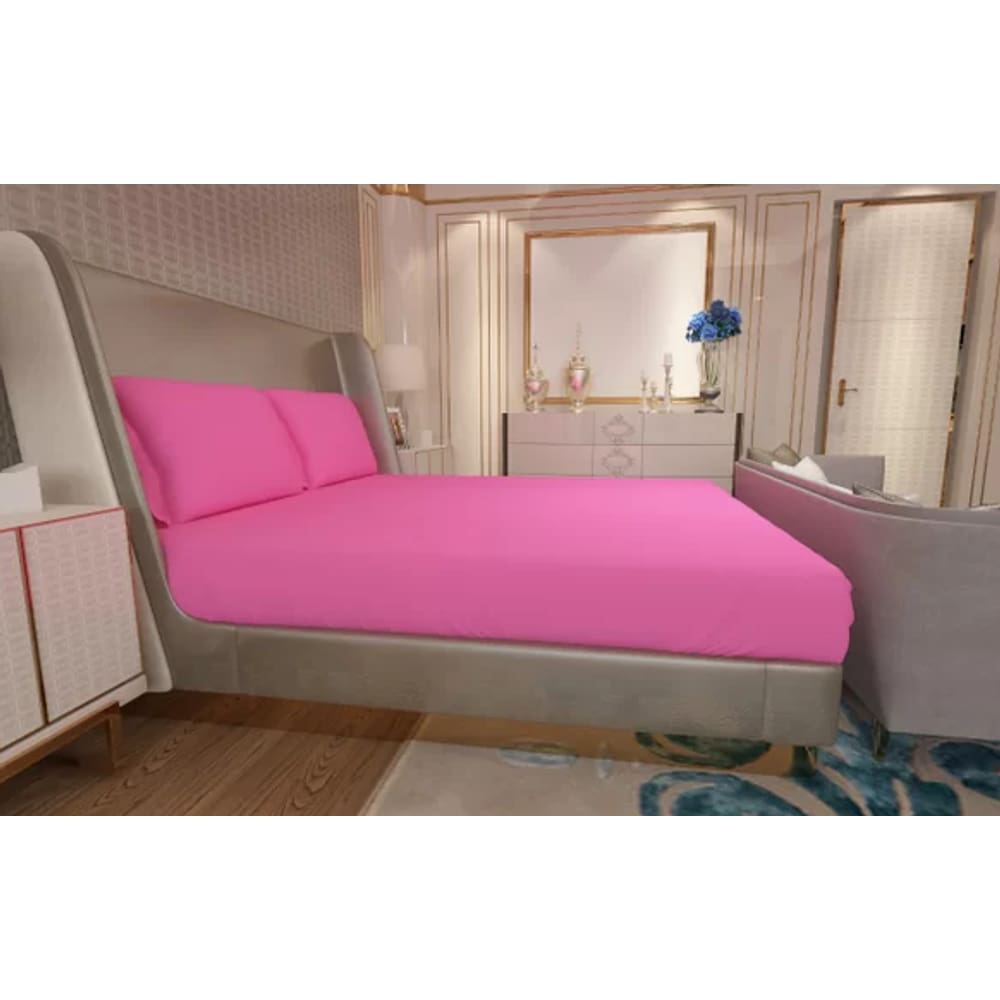 Jogo de Lençol Zono Enxovais Cama Queen 3 Peças Malha 100% Algodão Drops