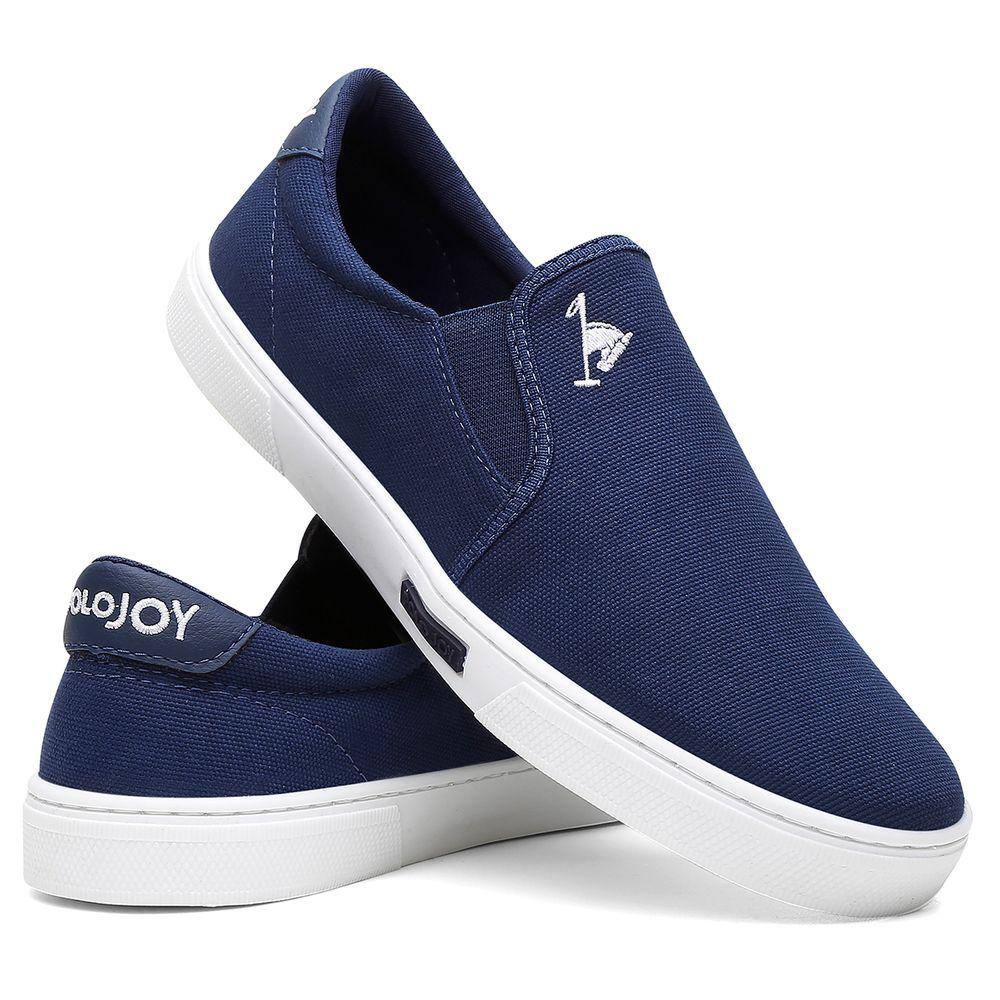 Sapatênis Tênis Slip-On Masculino Polo Joy Ponto