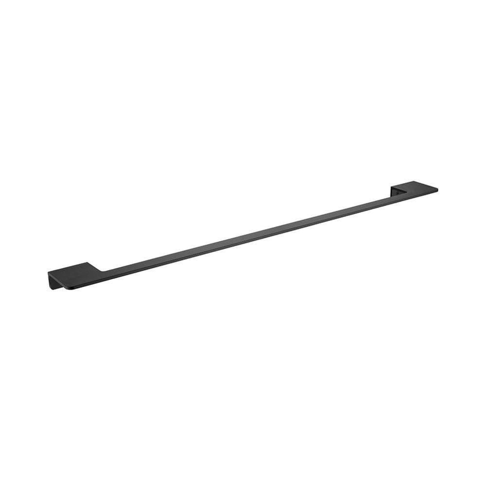 Porta Toalha em Barra 61cm Alumínio Astra Preto Fosco