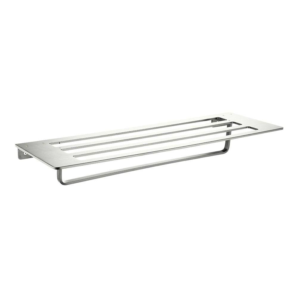 Toalheiro Alumínio 61cm Acabamento Anodizado Astra Prata Fosco