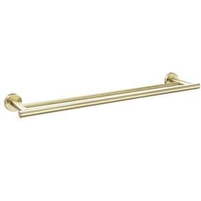 Porta Toalhas Duplo Inox Tarsila Bela Metais Dourado