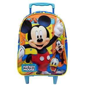 Mochila com Rodas 16 Mickey X AZUL