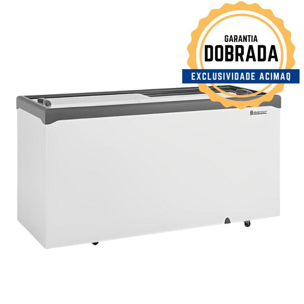 Freezer Horizontal Ghd500h Cinza 500 Litros 2 Tampa Vidro 220V Gelopar