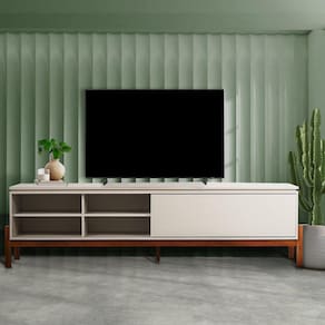 Rack para TV até 84 Polegadas Tiê CabeCasa MadeiraMadeira Off White