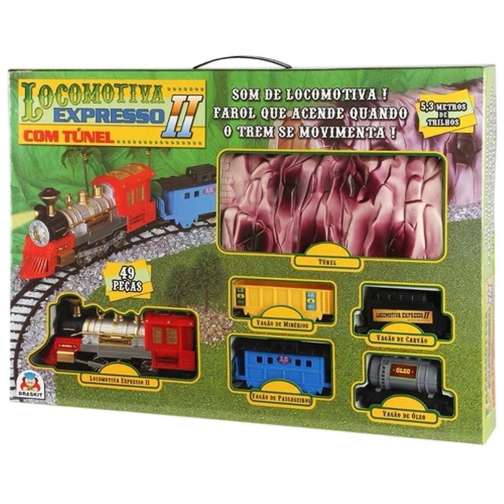 Locomotiva Expresso II com Túnel Braskit 8001