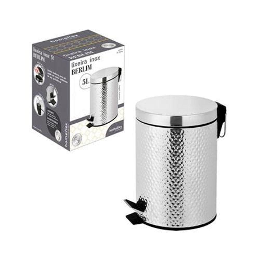 Lixeira De Inox Berlim 5 Litros