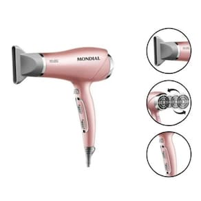 Secador de Cabelos Mondial Golden Rose SC-32 Emissão de Íons Tourmaline 2000W-127V