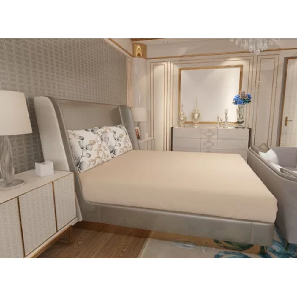 Jogo de Lençol Zono Enxovais Cama King 3 Peças Malha 100% Algodão Flores de Algodão – Angorá
