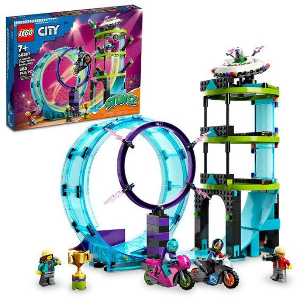 Lego city desafio supremo em motos de acrobacias (385 peças)