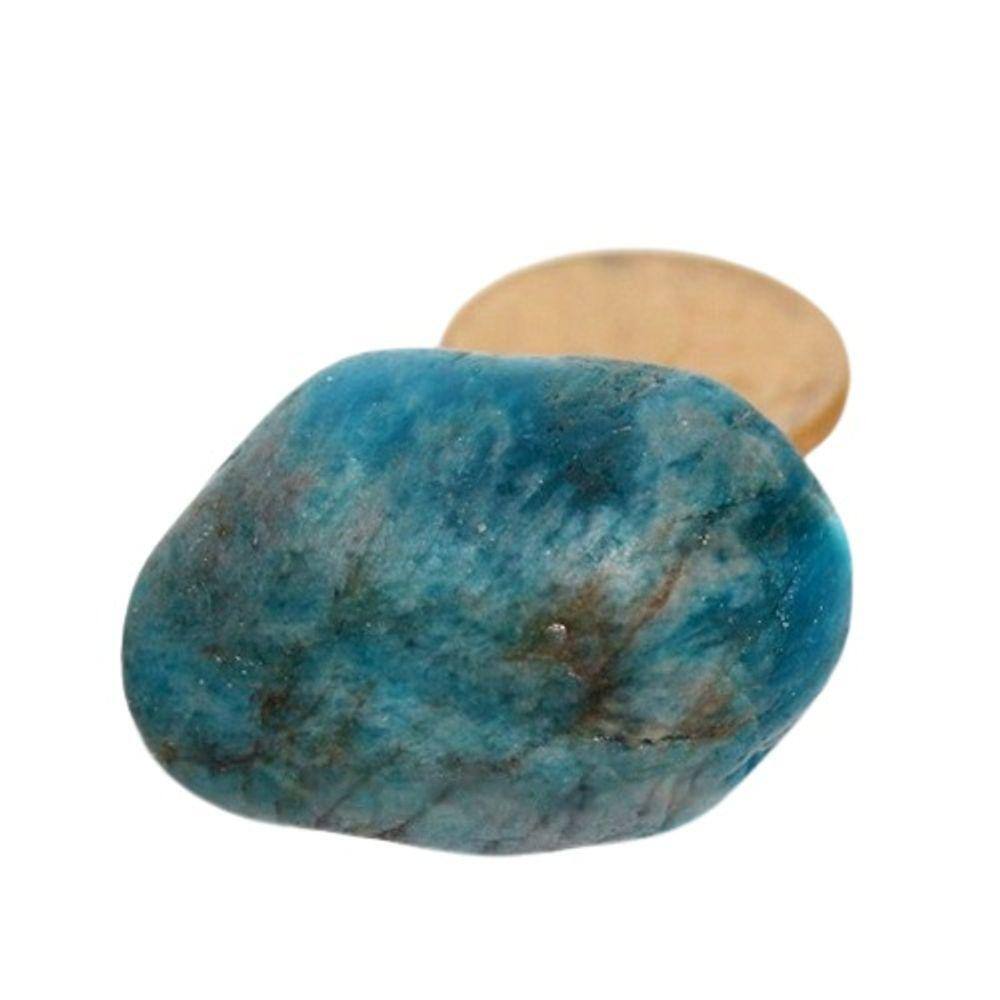 Apatita Azul Pedra Natural Rolada Pedra do Ano 2022