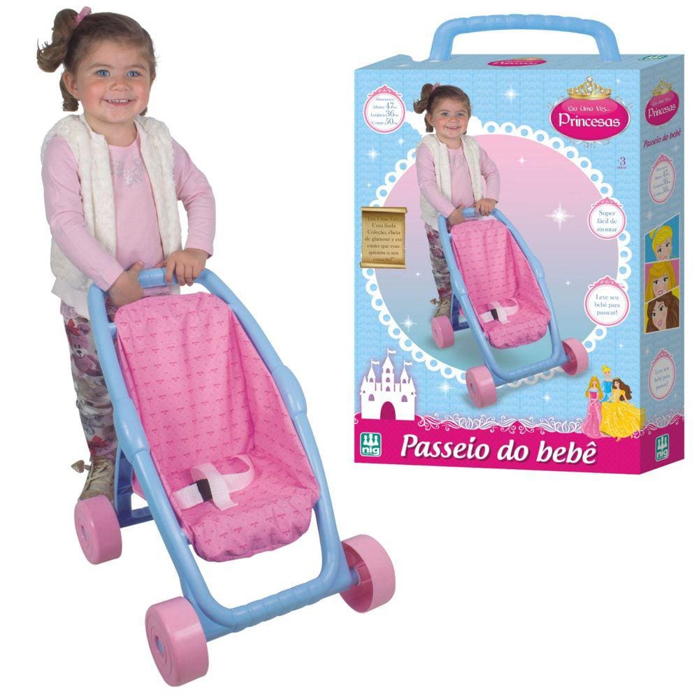 Carrinho Para Boneca Passeio Do Bebê - Nig Brinquedos