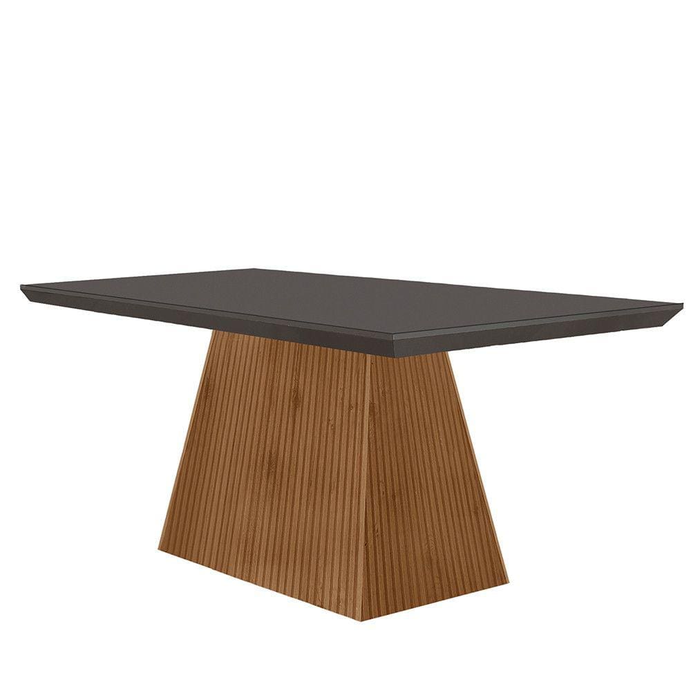 Mesa para Sala de Jantar Aida 120cm Em MDF e Vidro