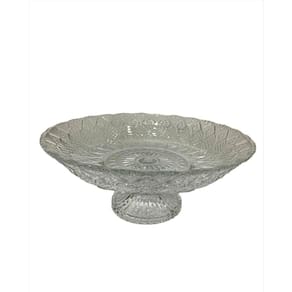 Centro De Mesa Fruteira Saladeira Pé De Vidro 30Cm Málaga