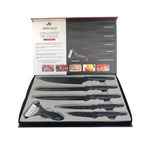 Facas De Inox Revestimento Antibacteriano Com 6 Peças
